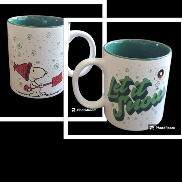 Peanuts Snoopy Let It Snow 16 oz. Ceramic Mug - Picture 1 of 9